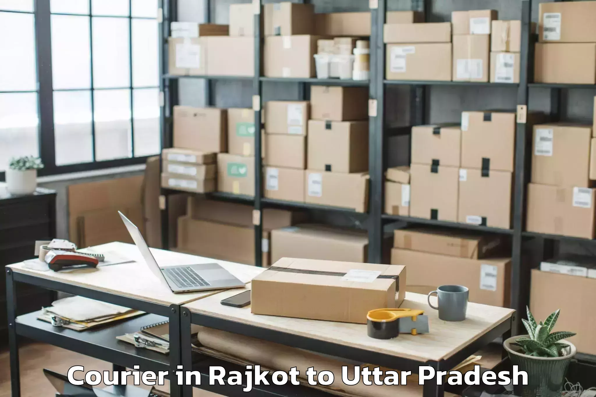 Leading Rajkot to Hasanpur Courier Provider